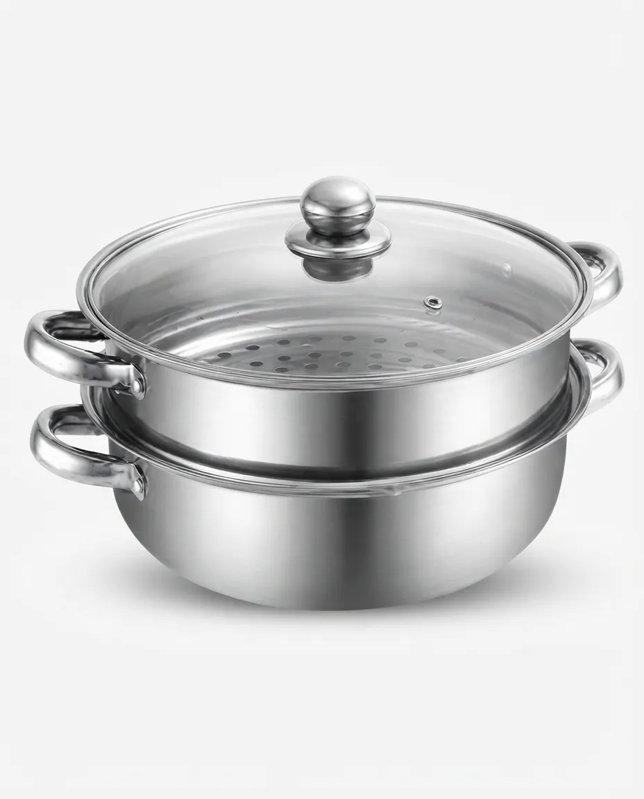 Stainless Steel Multi-Functional Breakfast Hot Pot & Steaming Cooking Pot Set
