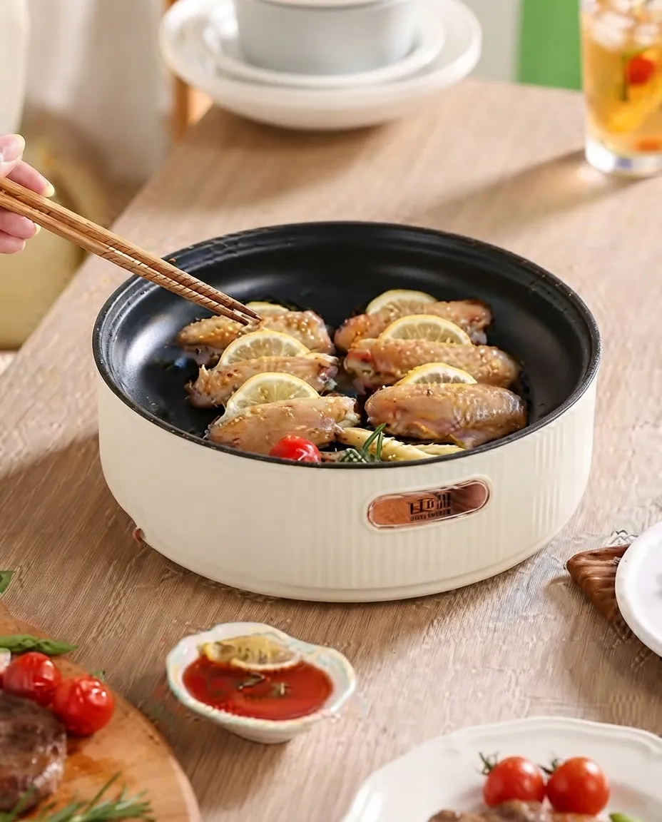 Electric Korean Style Non-Stick Multi-Use Deep Barbecue Pan – No Lid