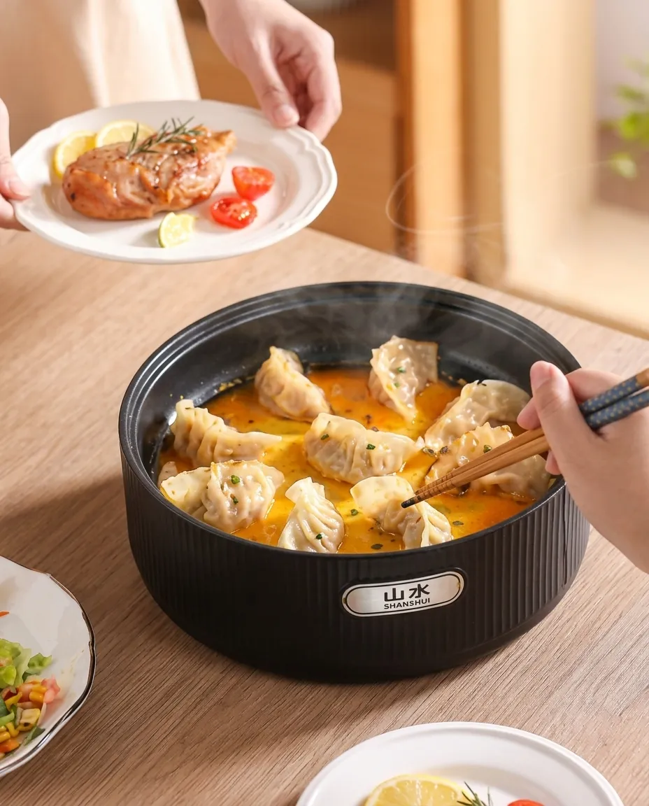Electric Korean Style Non-Stick Multi-Use Deep Barbecue Pan – No Lid