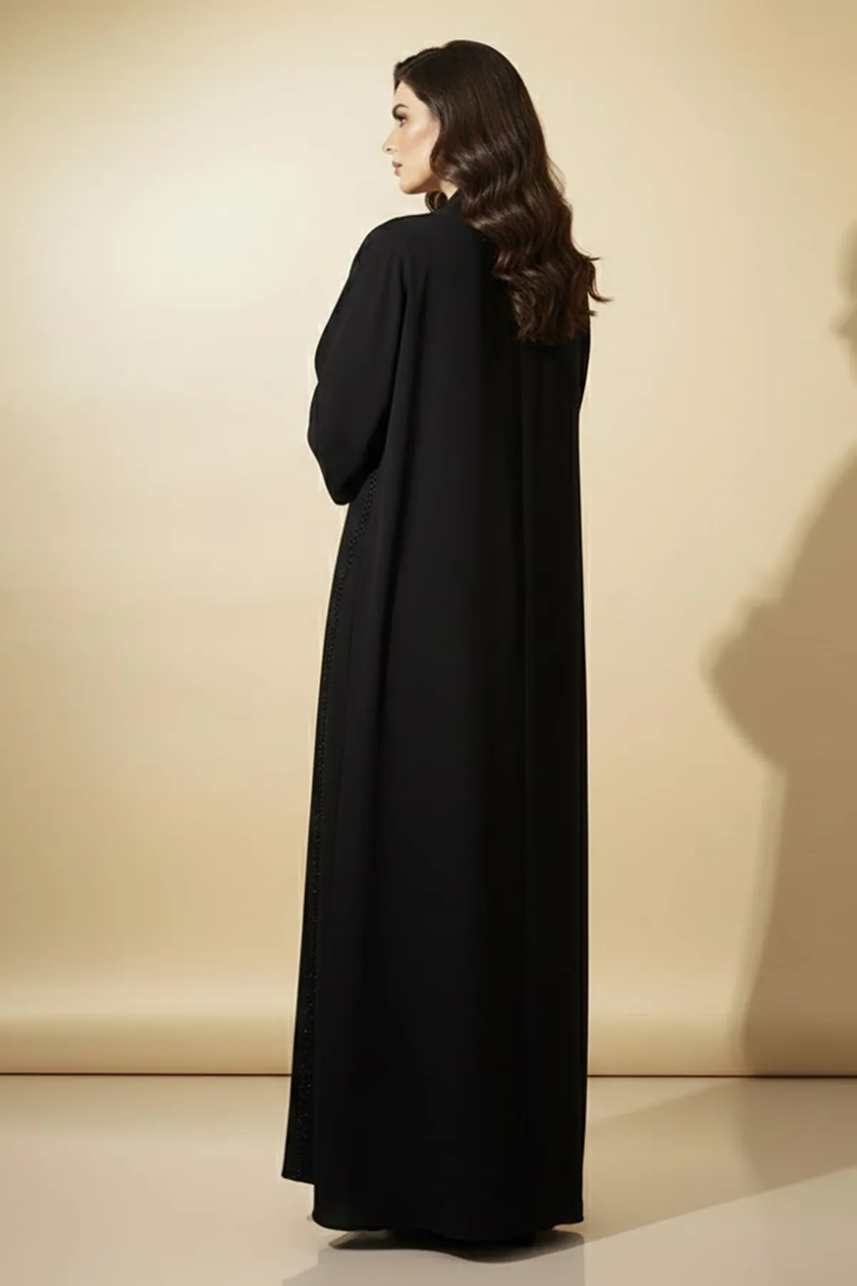 Modern Elegant Brown Abaya Premium Modest Fashion For Women Rhinestone Decorated Muslim Abaya