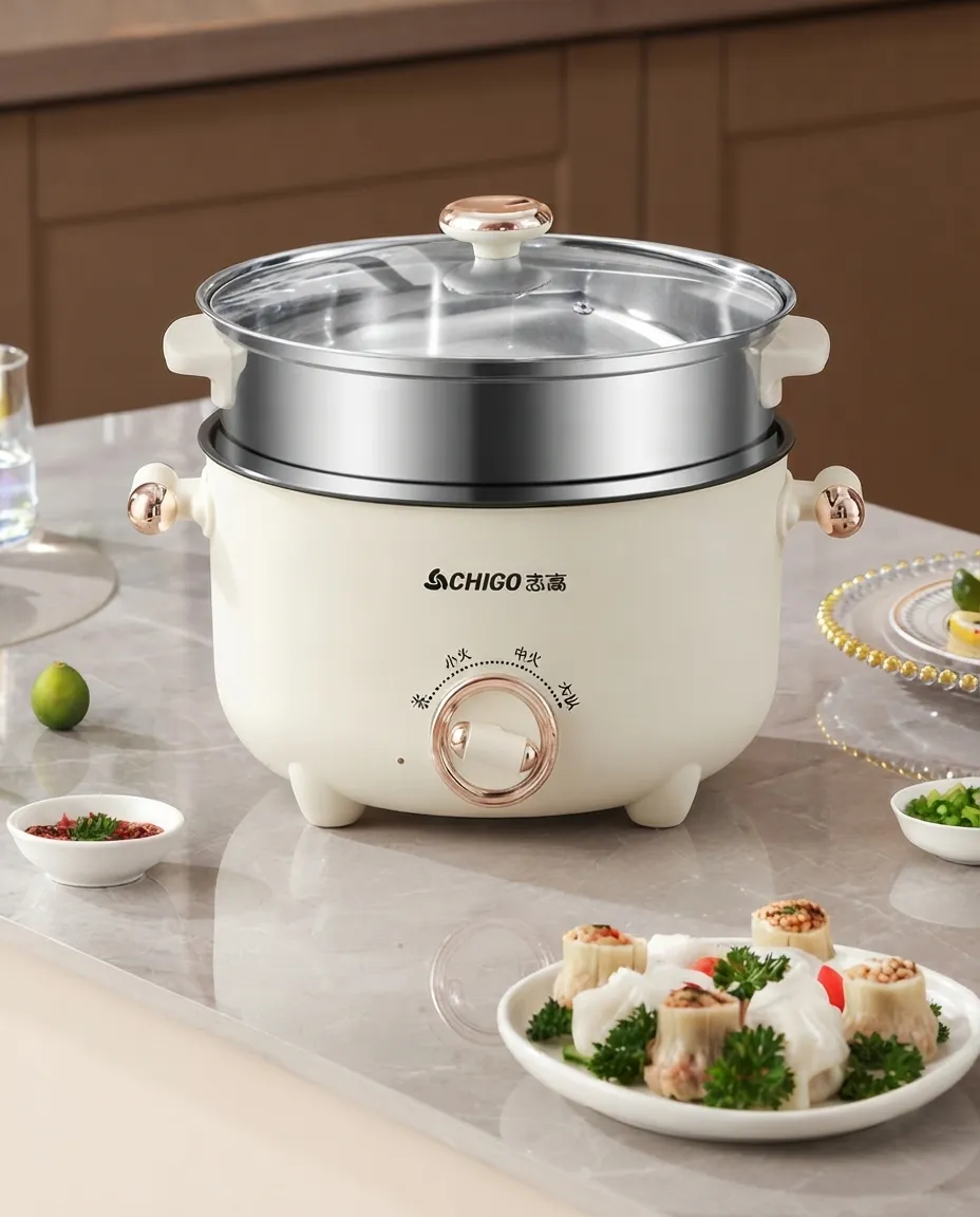 2.5L Electric Multi-Cooker & Steamer Pot Non-Stick