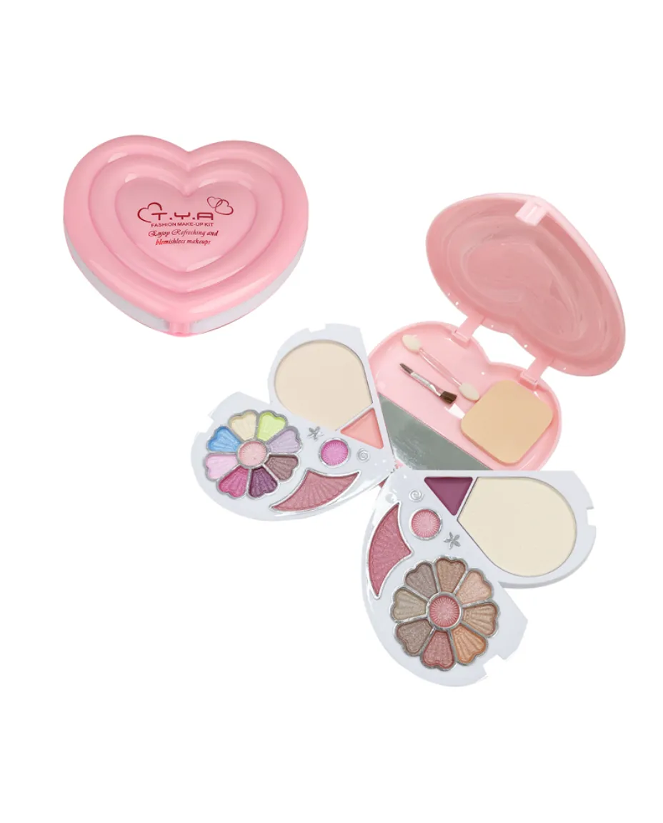 Heart Design Multi-Layer Makeup Palette – Complete Face Beauty Gift Set