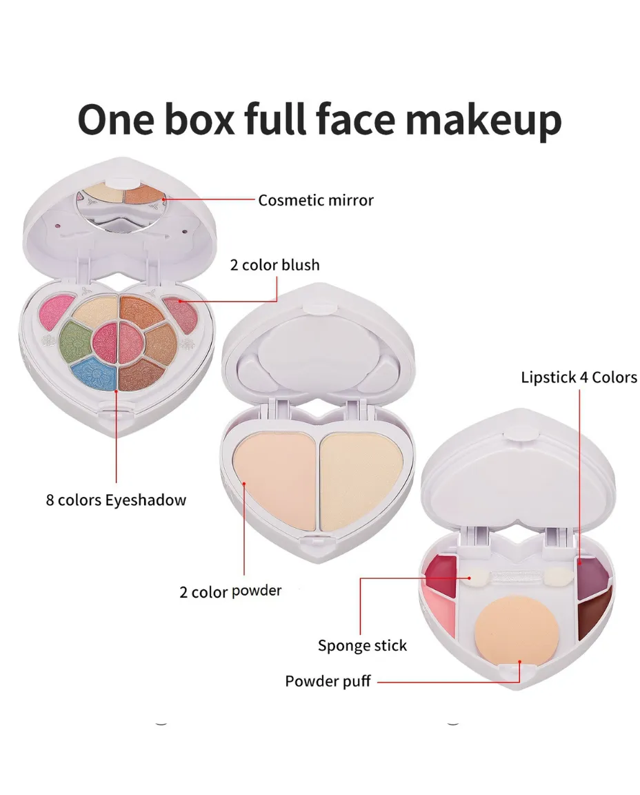 All-in-One Makeup Palette for Women – Multicolor Eyeshadow & Blush Set