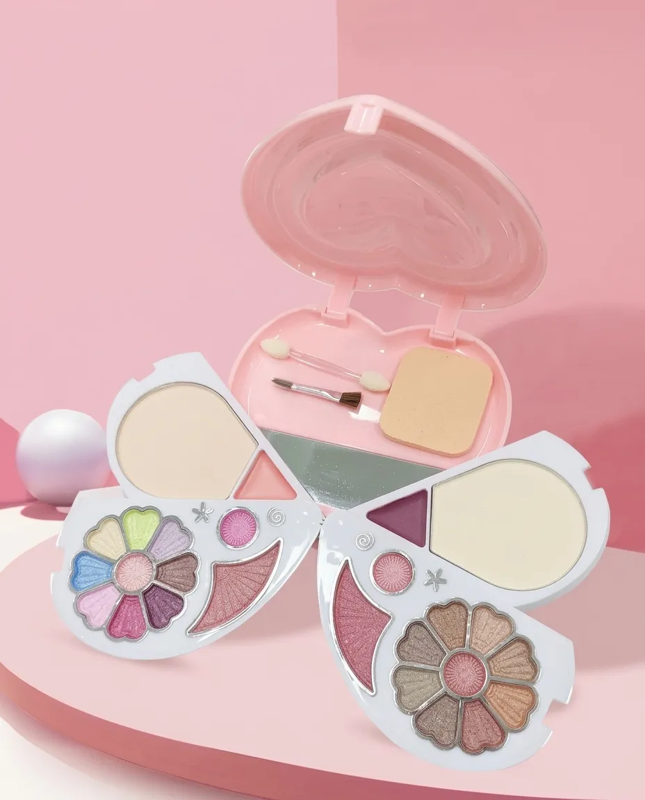 Heart Design Multi-Layer Makeup Palette – Complete Face Beauty Gift Set
