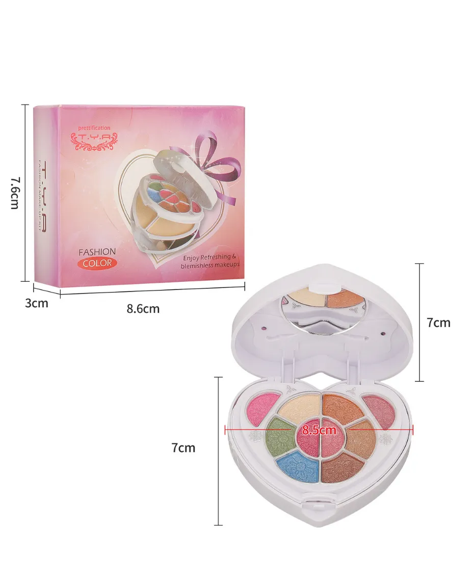 All-in-One Makeup Palette for Women – Multicolor Eyeshadow & Blush Set
