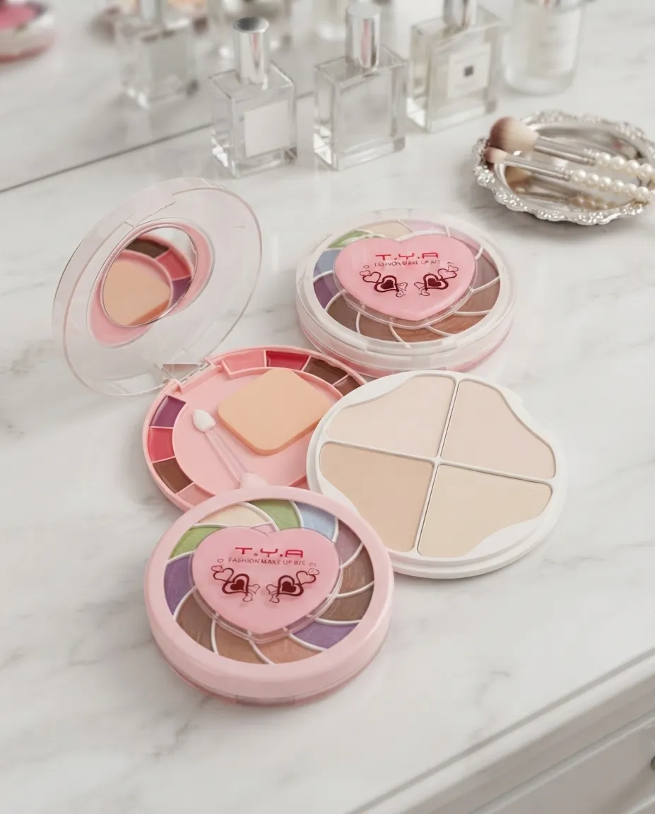 Portable Multi-Layer Eyeshadow & Face Beauty Mini Makeup Palette Fashion Makeup Kit