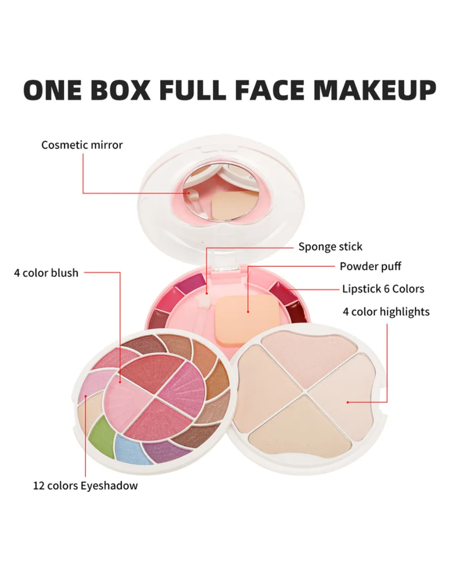 Portable Multi-Layer Eyeshadow & Face Beauty Mini Makeup Palette Fashion Makeup Kit