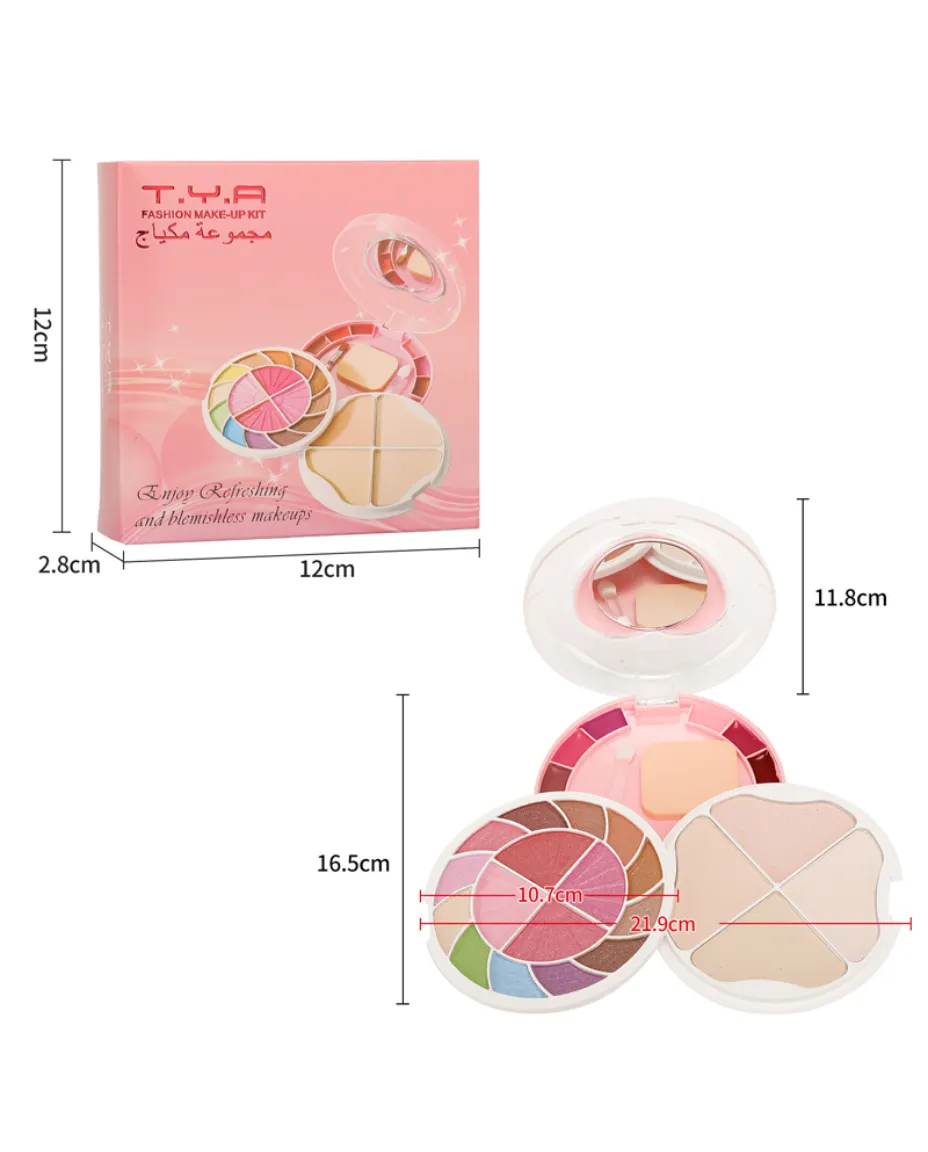 Portable Multi-Layer Eyeshadow & Face Beauty Mini Makeup Palette Fashion Makeup Kit