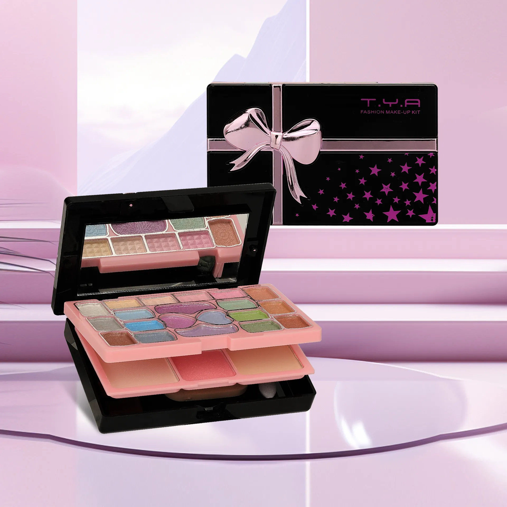 Travel Friendly All In One Makeup Palette For Women's Lightweight Face Beauty Mini Kit