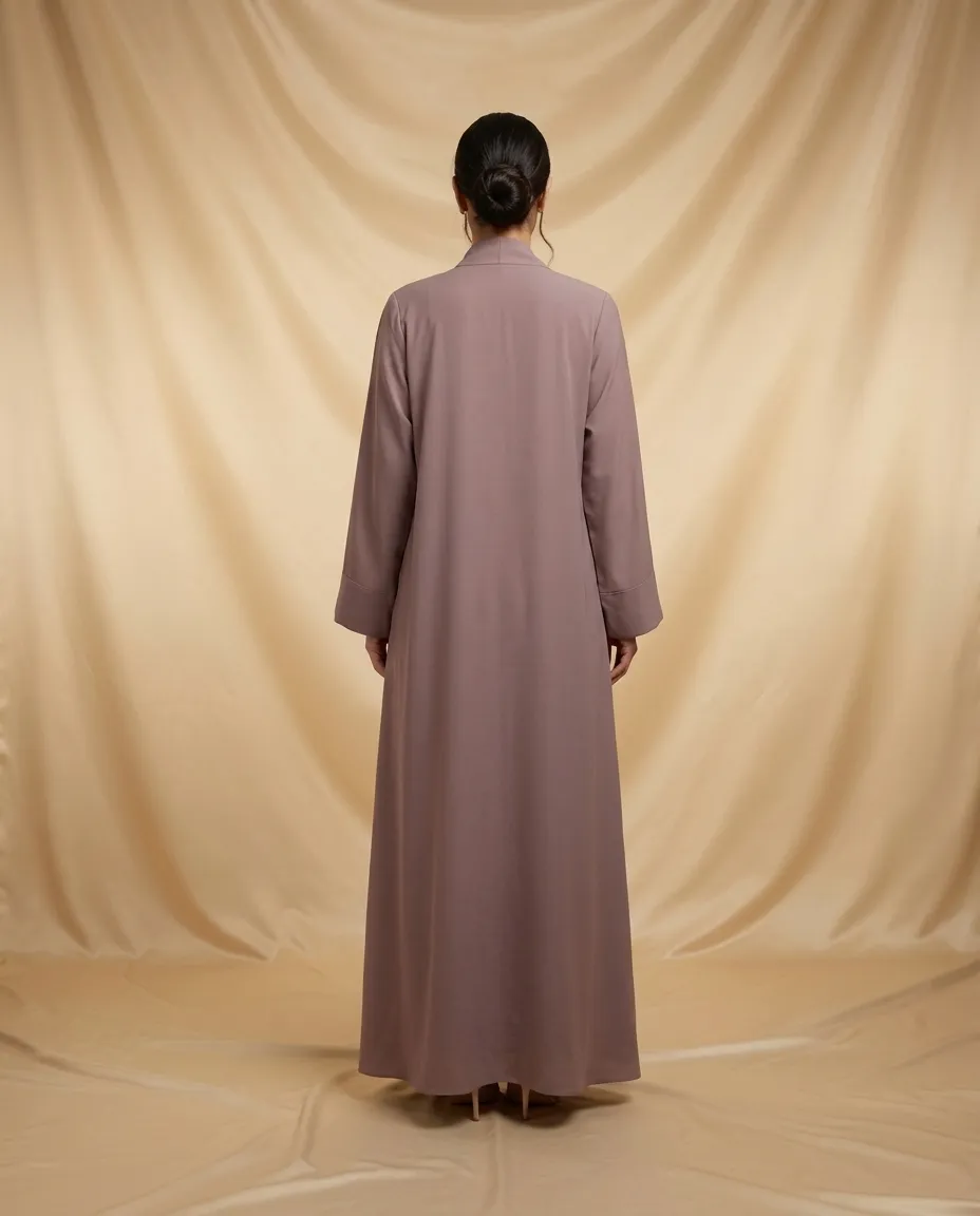 2 Piece Abaya Set For Women's Flowy Open Muslim Arabic Abaya With Sheila And Inner Dress