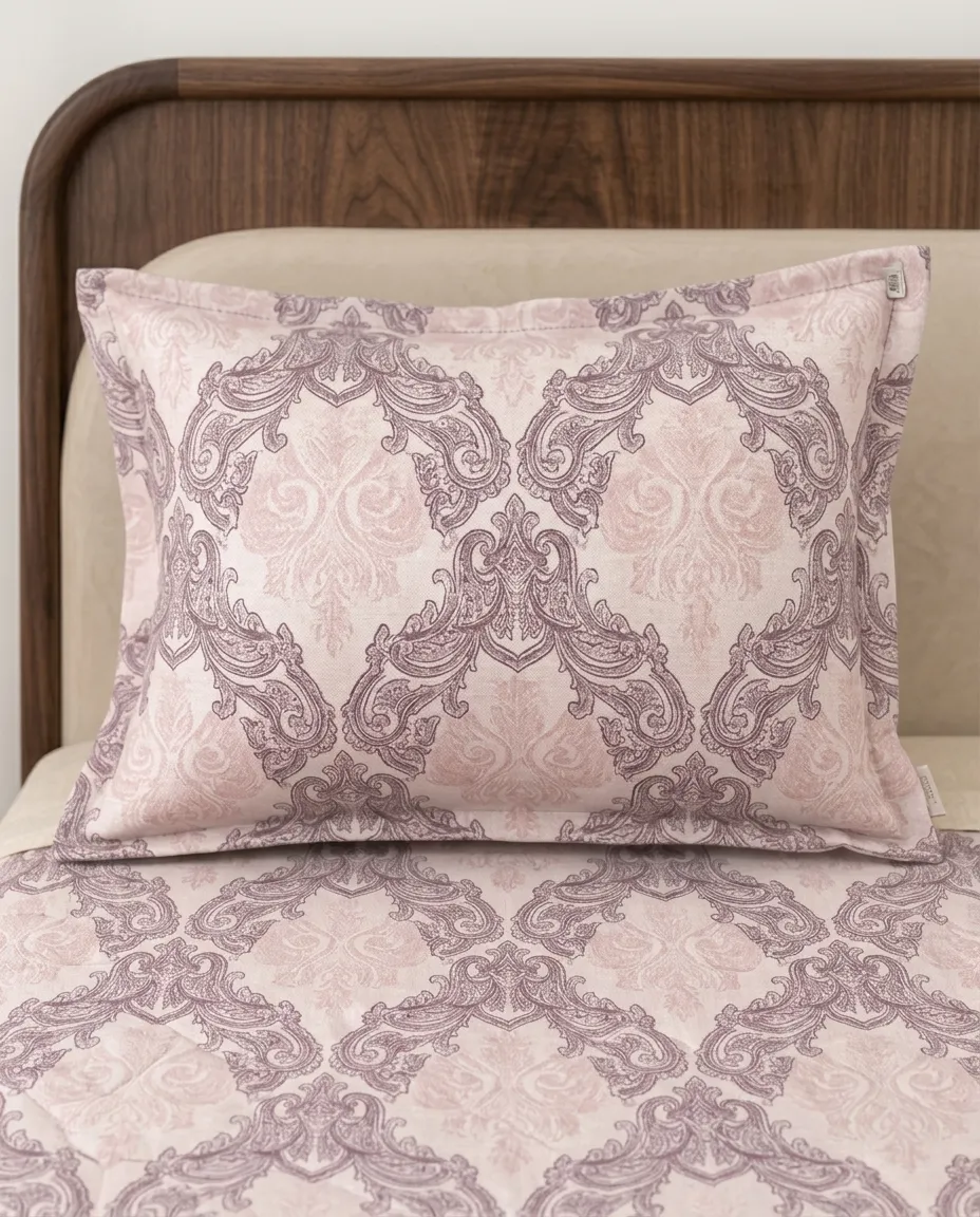 Single Bedsheet With Matching Pillow Cover Quality Fabric Printed Flat Sheet - 150x230cm
