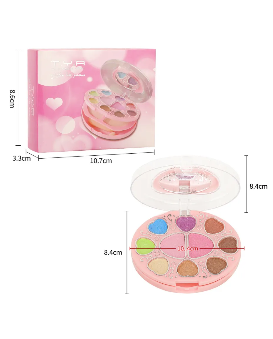 Travel Makeup Palette For Women With Eyeshadow, Blush & Powder