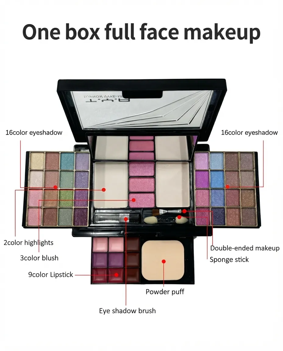 Multicolor Women’s Makeup Kit All-in-One Eyeshadow & Blush Palette
