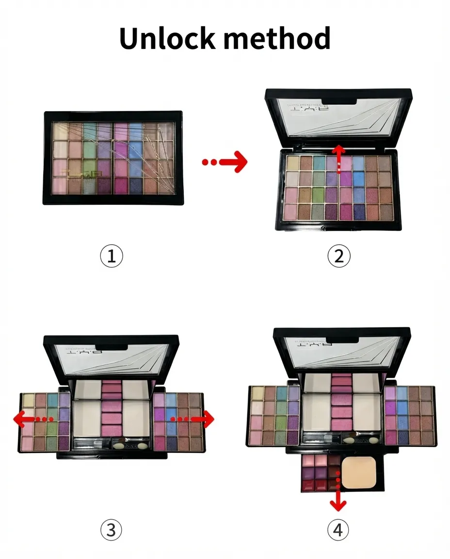 Multicolor Women’s Makeup Kit All-in-One Eyeshadow & Blush Palette