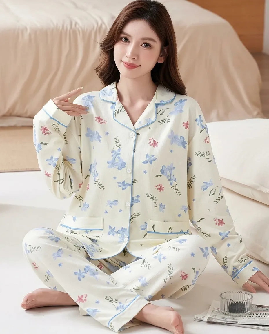 Girls' Pajama Set Breathable Fabric Women's Lounge Sleepwear