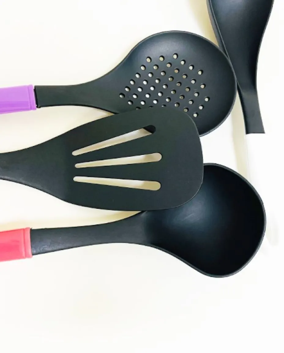 4 Pieces Colorful Non-Stick Kitchen Spatula Silicon Cooking Utensils Set