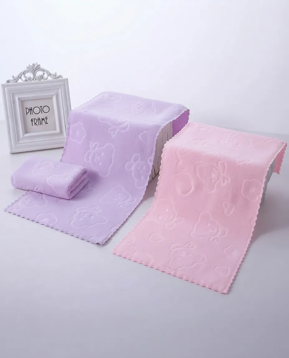 2-Piece Small Towels Soft Quick Absorbent Fabric - 30x60cm