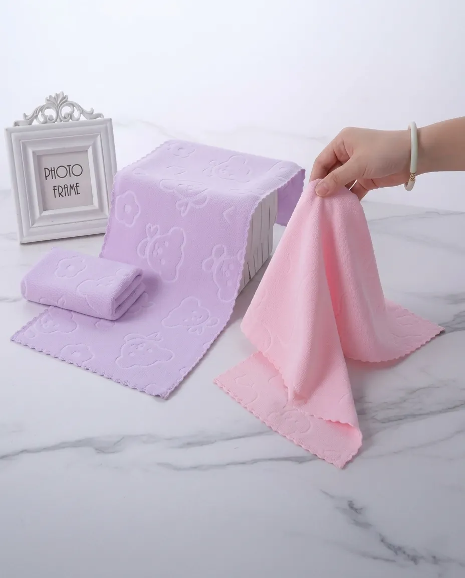 2-Piece Small Towels Soft Quick Absorbent Fabric - 30x60cm