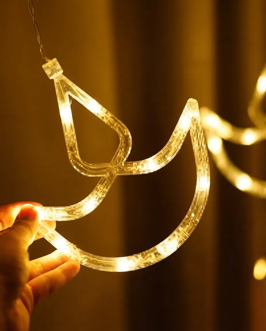 12 LED String Lights – Warm Glow Indoor & Outdoor Party Decoration