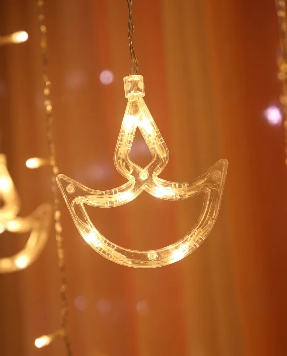 12 LED String Lights – Warm Glow Indoor & Outdoor Party Decoration