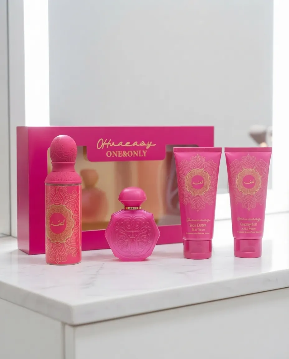 4-in-1 Women’s Fragrance Gift Set – Perfume, Body Lotion & Shower Gel