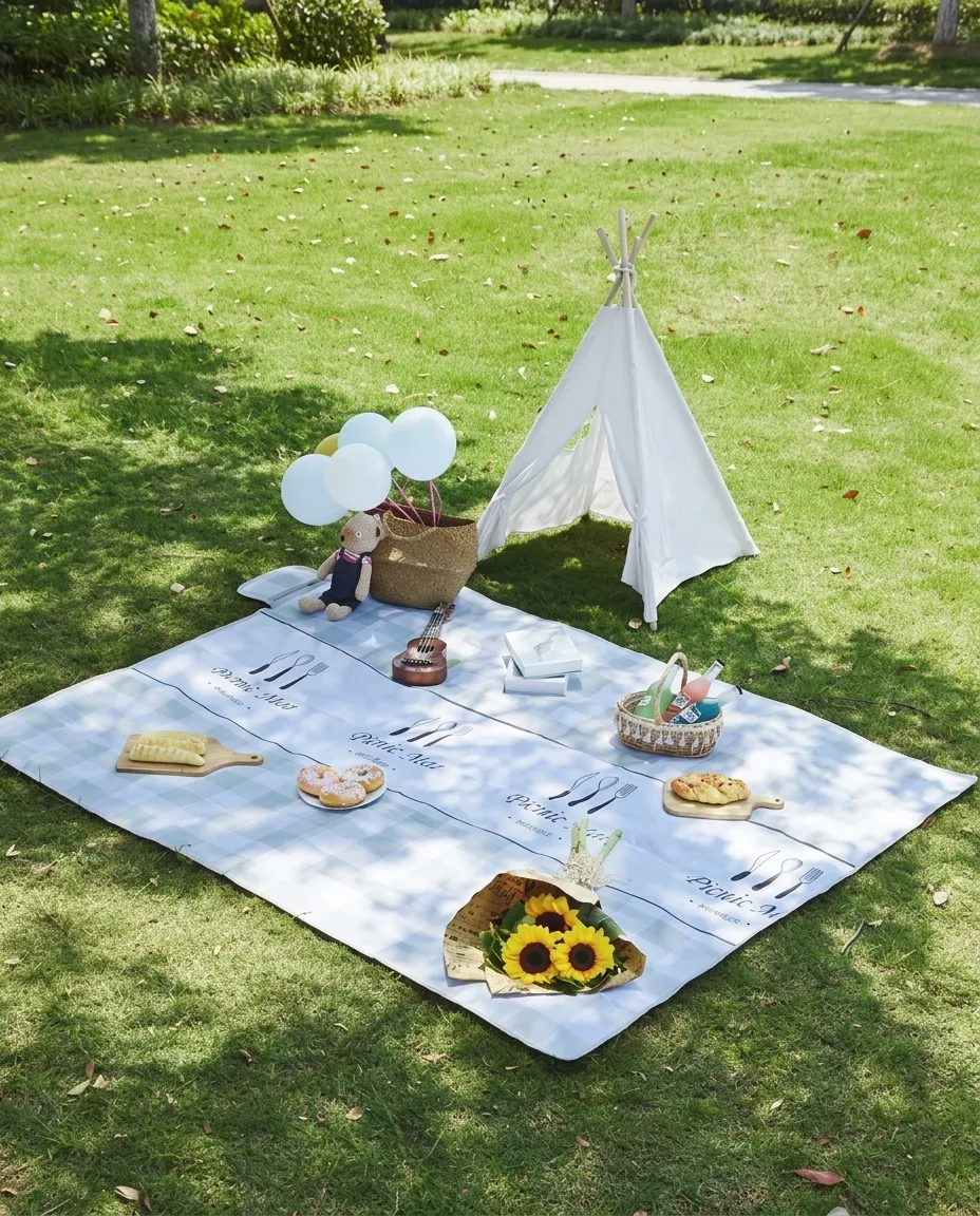 Large Waterproof Camping Mat 200×150cm Thick Outdoor Picnic Mat