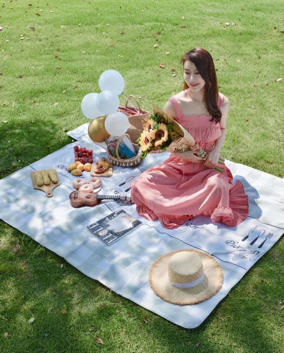 Large Waterproof Camping Mat 200×150cm Thick Outdoor Picnic Mat