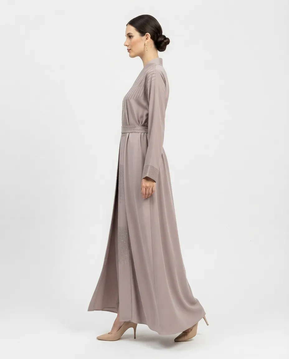 Modern Elegant Rhinestone Abaya for Women – Premium Modest Muslim Fashion