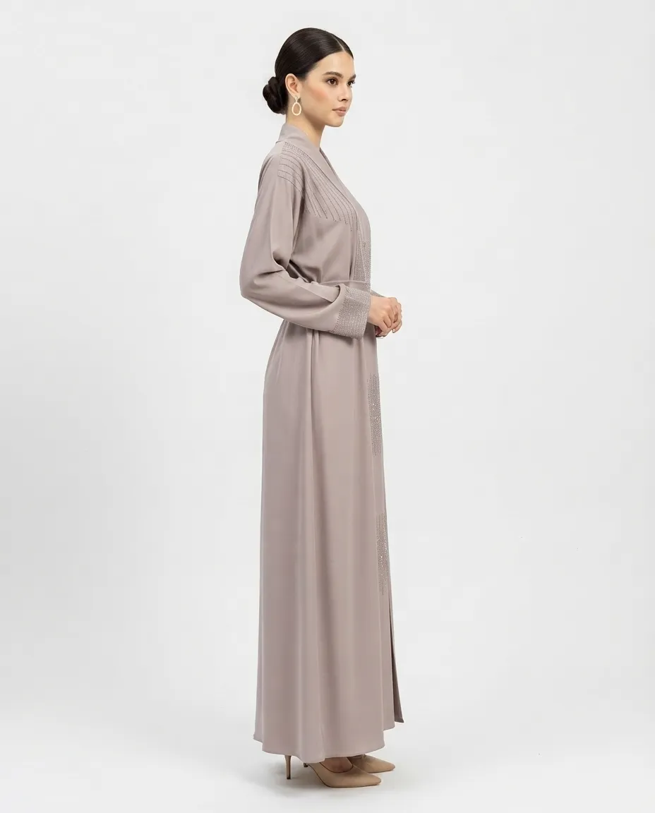 Modern Elegant Rhinestone Abaya for Women – Premium Modest Muslim Fashion