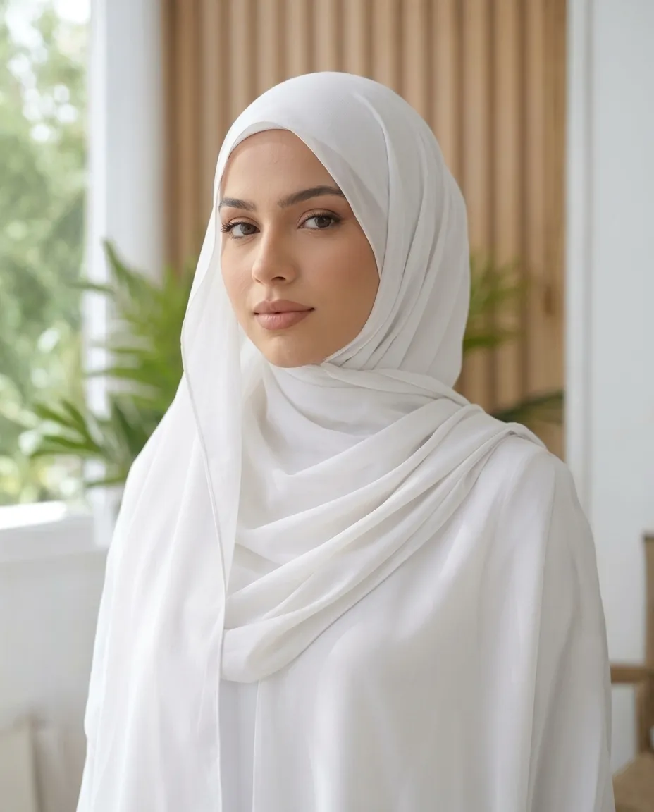 Premium Soft Chiffon Hijab Set of 3 Lightweight & Breathable Muslim Head Scarves