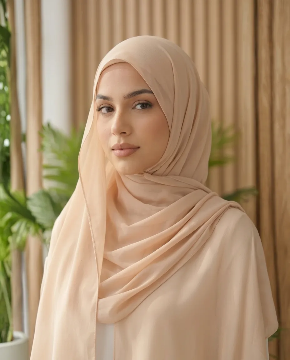Premium Soft Chiffon Hijab Set of 3 Lightweight & Breathable Muslim Head Scarves