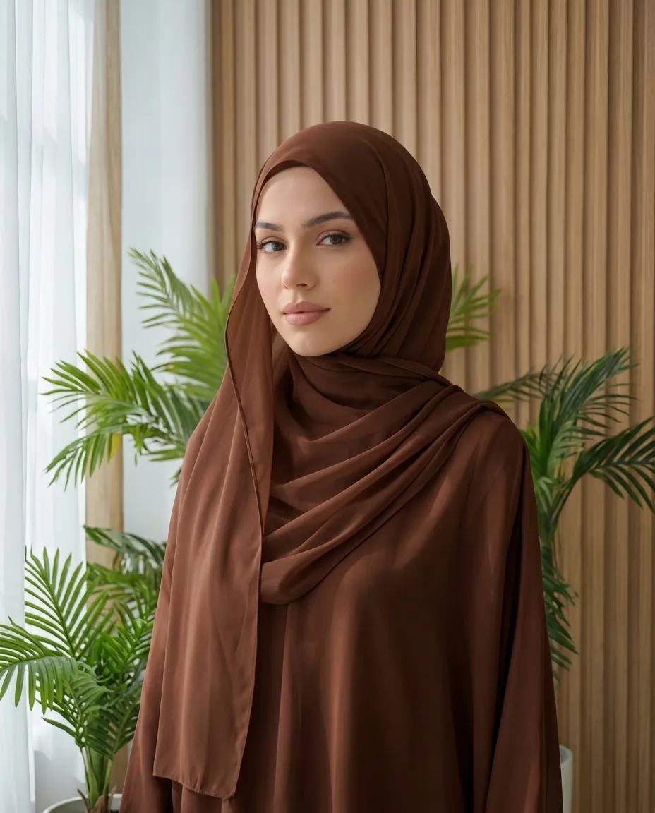 Premium Soft Chiffon Hijab Set of 3 Lightweight & Breathable Muslim Head Scarves