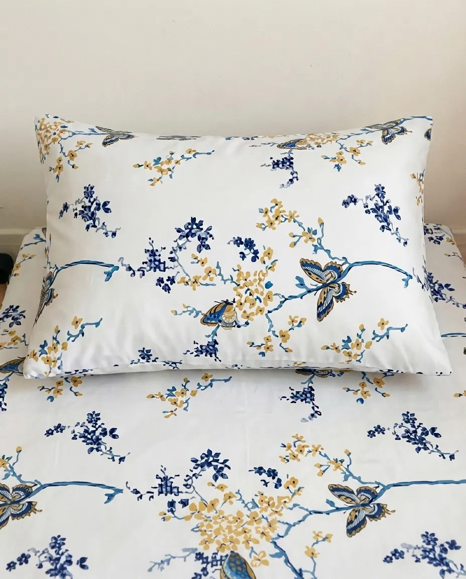 Zipper Closure Single Fitted Bedsheet With Matching Pillow Cover – 100×200 cm