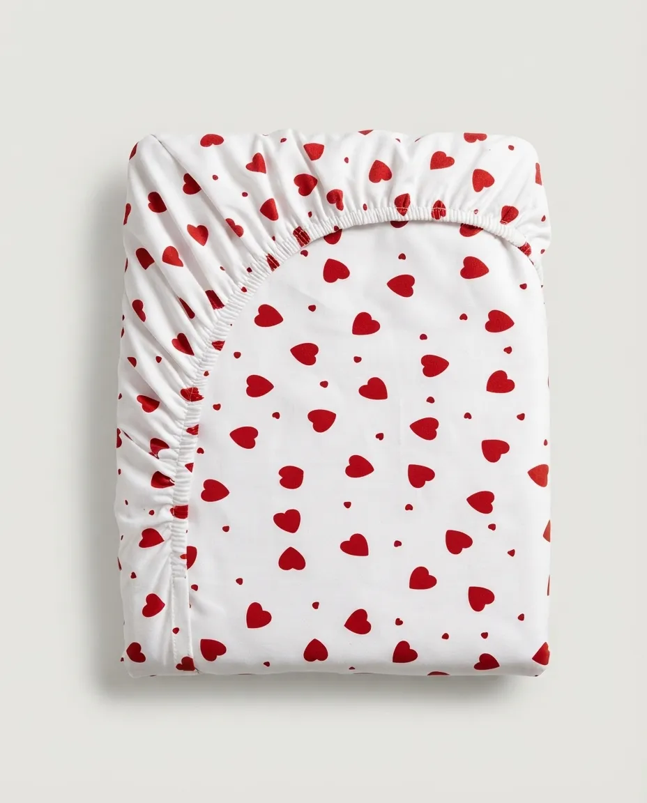 Single Bed Fitted Sheet with Elastic Corners & Matching Pillow Cover Soft Quality Fabric