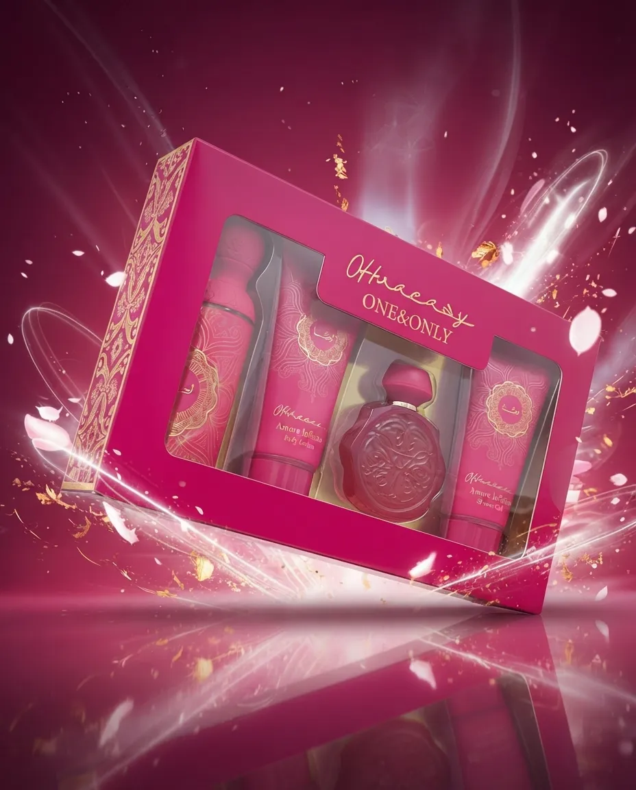 4-in-1 Women’s Fragrance Gift Set – Perfume, Body Lotion & Shower Gel