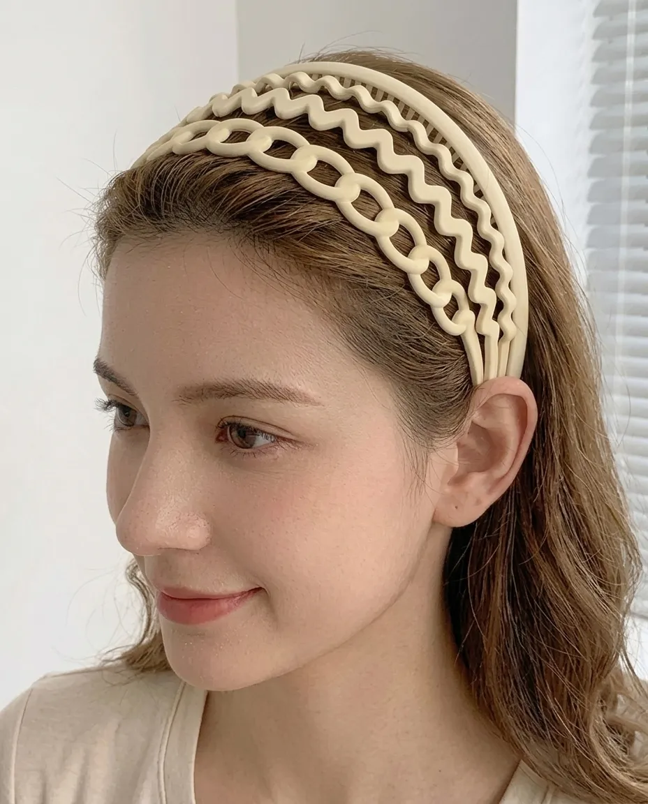 4-Piece Women’s Hairband Set – Stylish Summer Hair Accessories