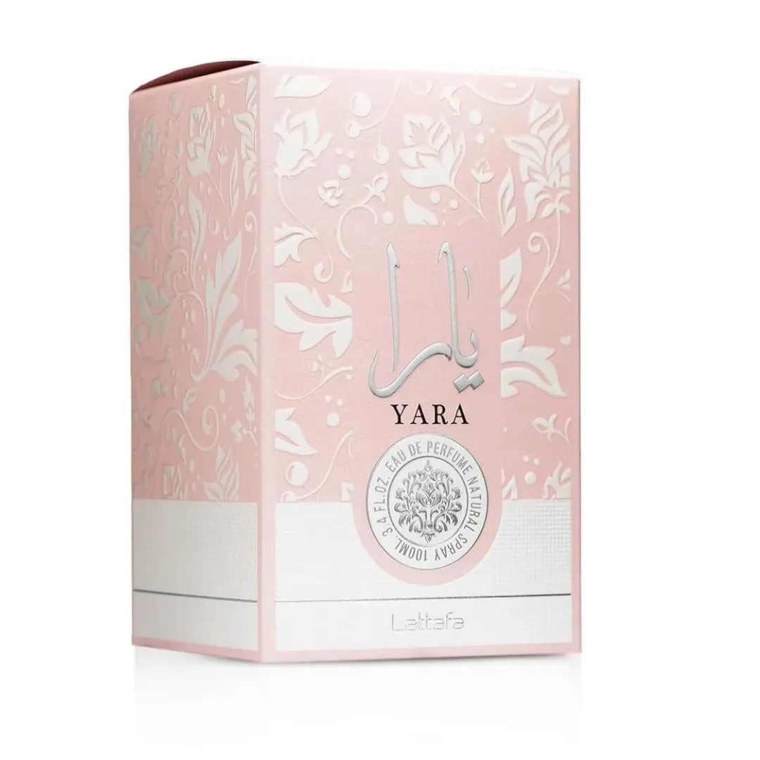 عطر لطافة يارا 100 مل للنساء – عطر شرقي زهري فاخر يجمع بين الفانيليا الكريمية والنفحات الفاكهية الناعمة مع لمسات زهرية أنثوية جذابة