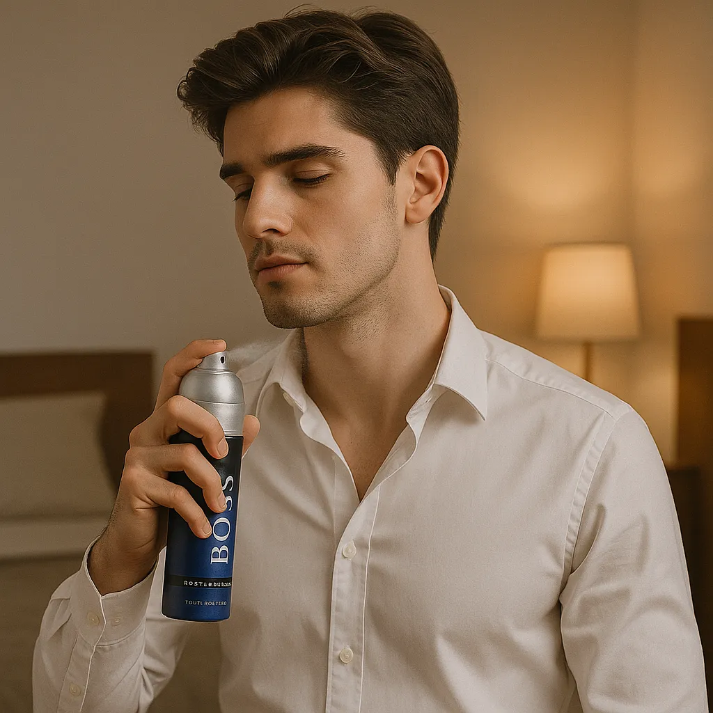 BOSS Bottled Night بخاخ عطر رجالي – 200 مل | رائحة خشبية عطرية تدوم طويلاً للأمسيات والمناسبات الخاصة